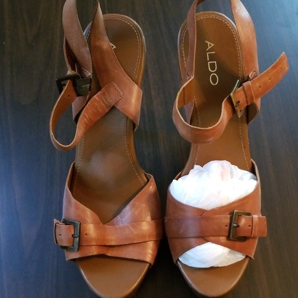 Aldo Shoes - Aldo leather platform heel